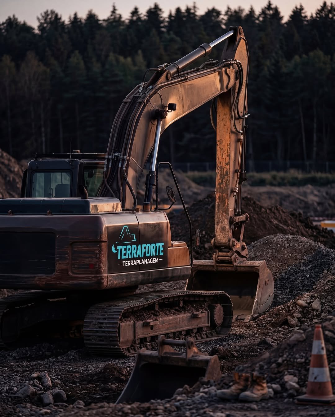 Frota Caterpillar, JCB e Ford da Terraforte